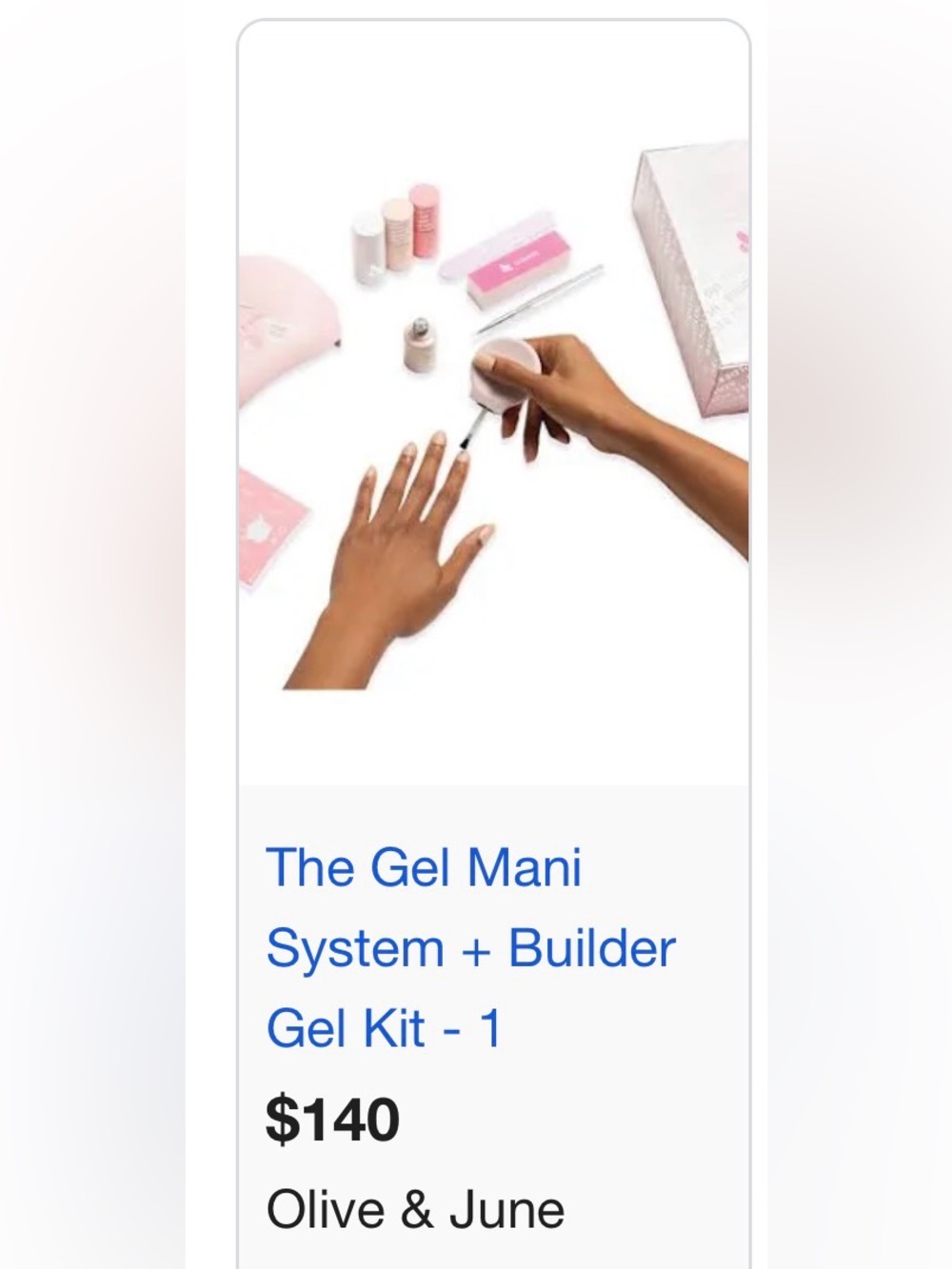 Gel Mani System + Builder Gel Kit in Pink
